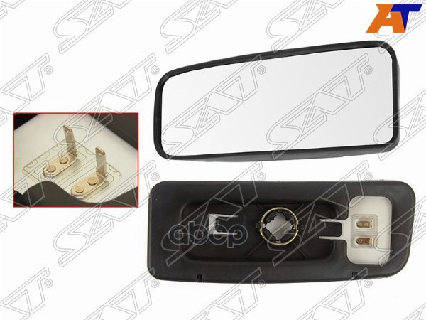 Полотно зеркала Mercedes-Benz Sprinter 06-18 (Слева/ Обогрев/ малое (круглое крепление)) Sat арт. ST-MDS2-940G-B2