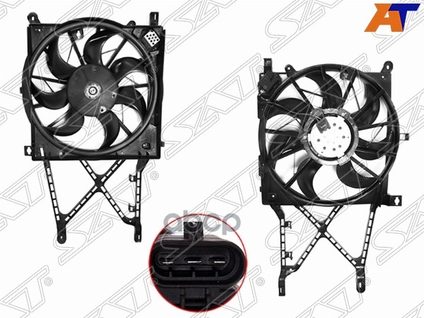 Диффузор Opel Astra 04-13 / Astra Family 11-14 Sat арт. ST-OP49-201-0