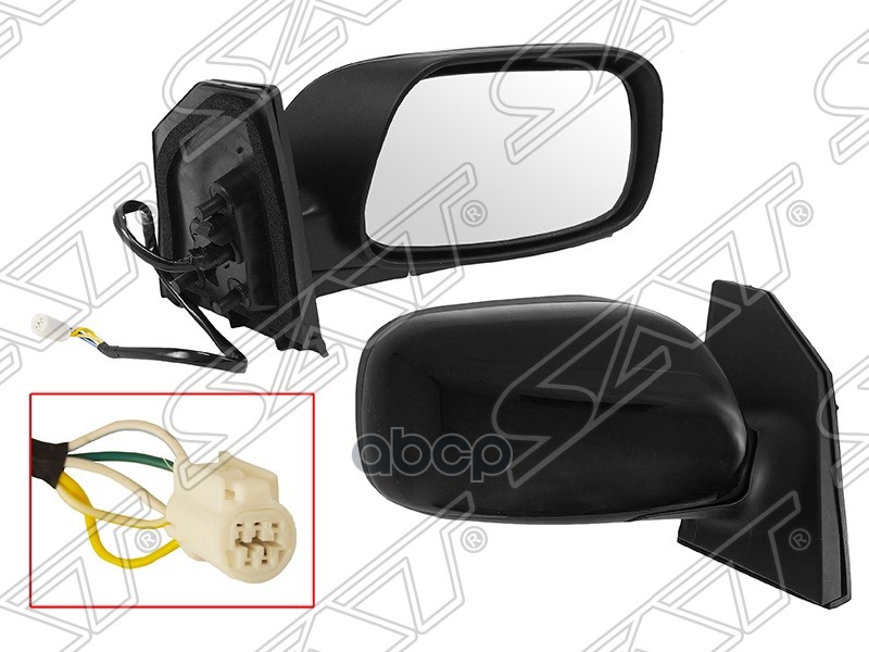 Зеркало Toyota Corolla (E120) 00-07 / Corolla Jpn (E120) 00-07 (Справа/ Складывание/ 5 Контактов) Sat арт. ST-TY28-940-A1