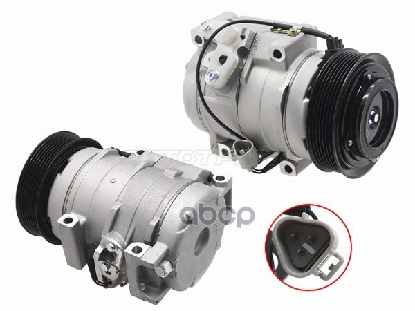 Компрессор кондиционера Toyota Land Cruiser Prado (J120) 02-09 Sat арт. ST-TY91-396-C0