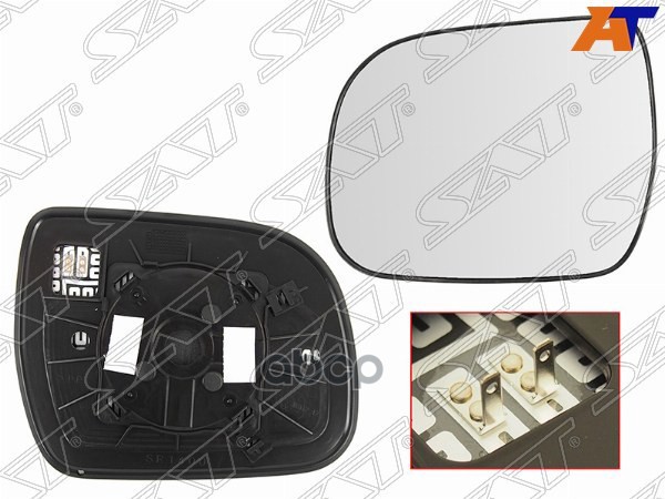 Полотно зеркала Toyota Highlander 07-13 (Слева/ Обогрев) Sat арт. ST-TYG3-940G-2