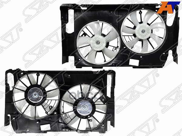 Диффузор радиатора в сборе TOYOTA RAV4 1AZ/2AZ 05- Sat арт. ST-TYY3-201-0