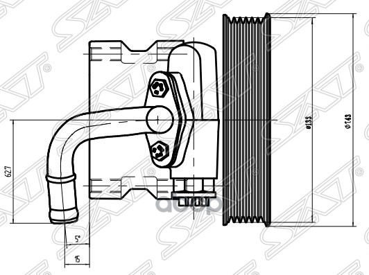Насос ГУР Chevrolet Lacetti 04-13 / Nubira 04-13 Sat арт. ST-VP188