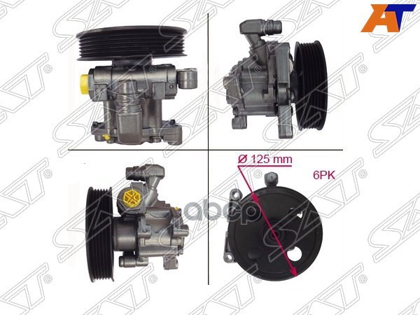 Насос ГУР MERCEDES C 00-17/CLK 00-09/E 00-08/GL/ML 06-17/S 00-06 Sat арт. ST-VP52