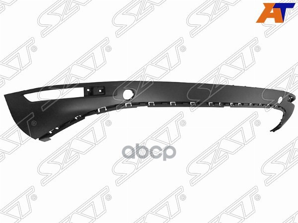 Бампер задний Volkswagen Touareg 10-14 (Средняя часть/ С отверстием под крюк) Sat арт. ST-VW62-087-F0