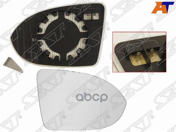 Полотно Зеркала Volkswagen Passat 14-20 (Справа/ Обогрев) Sat арт. ST-VWA10-940G-1