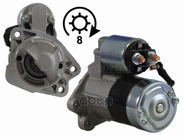Стартер Mazda 3 03-09 / Demio 02-07 (1 kW/ Z=8) Sat арт. ST-ZJ01-18-400AN