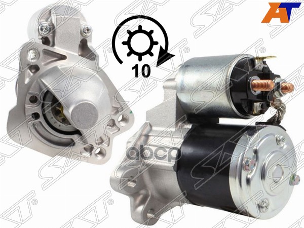 Стартер Mazda 3 03-19 / Demio 07-14 / 2 07-15 (1 Kw/ Z=10/ (Восстановленный)) Sat арт. ST-ZJ38-18-400