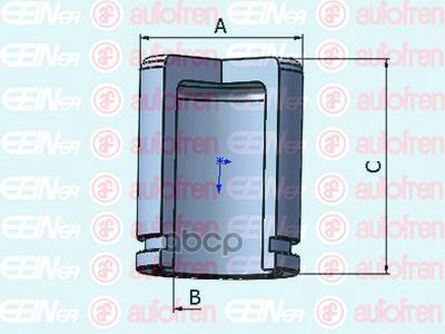 Поршень суппорта перед TOYOTA RAV 4 00-05 60,5mm Seinsa Autofren арт. D025338