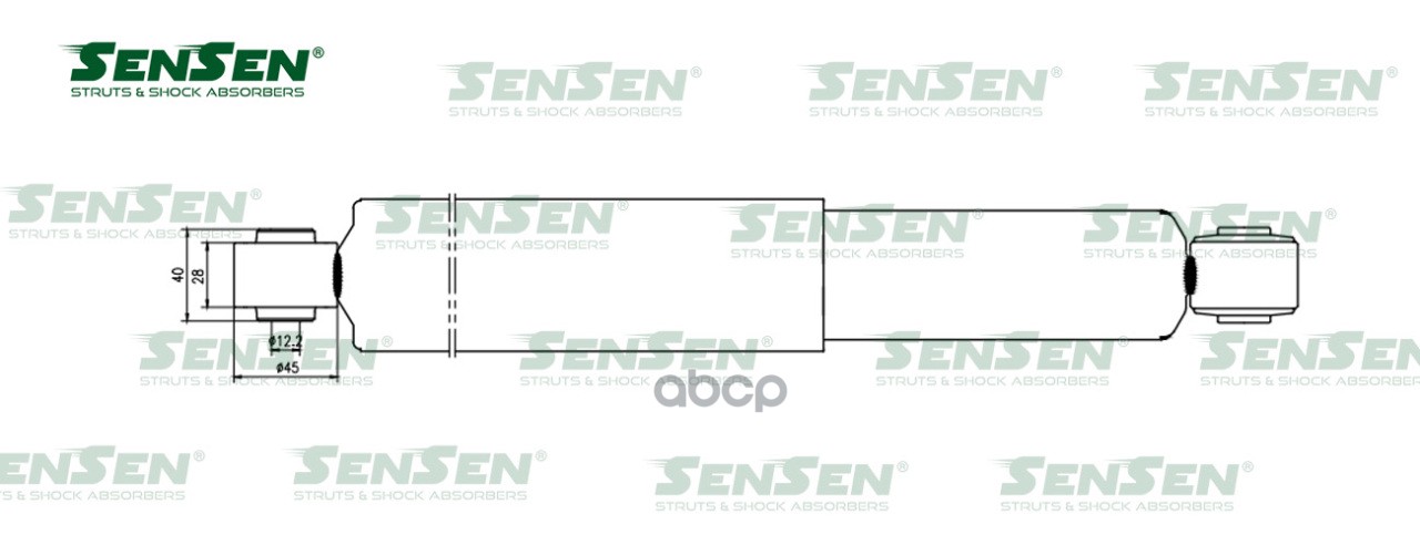 Амортизатор_зад. Газ Mazda 6 Sensen 12130424 Sensen арт. 12130424