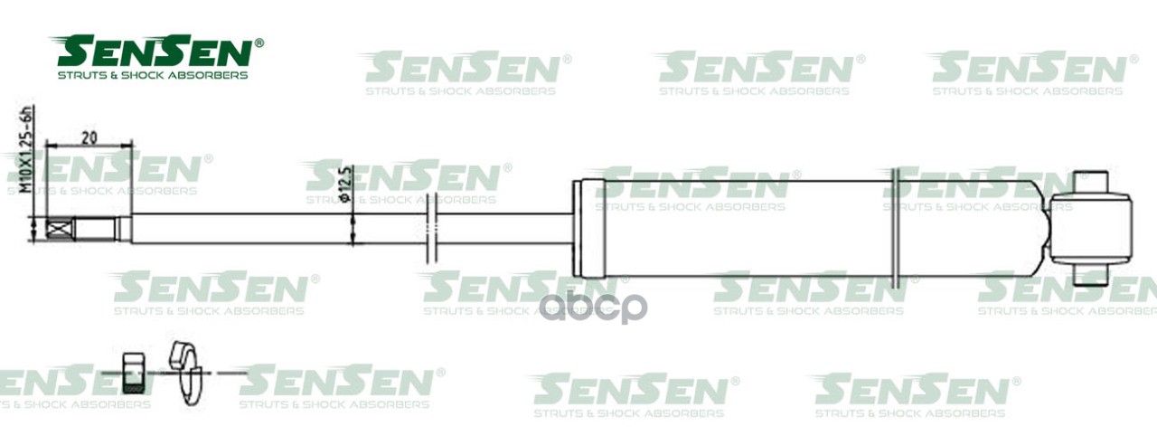 Амортизатор /Mercedes, C-Class T-Model (S204), C-Class Купе (C204), C-Class Седа Sensen арт. 32120303