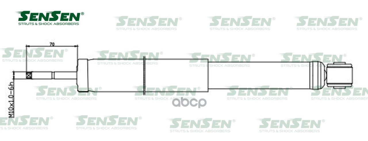 Амортизатор задний L=R газ. DAEWOO Nexia/Espero/CHEVROLET Lanos SENSEN 3212-0313 Sensen арт. 3212-0313