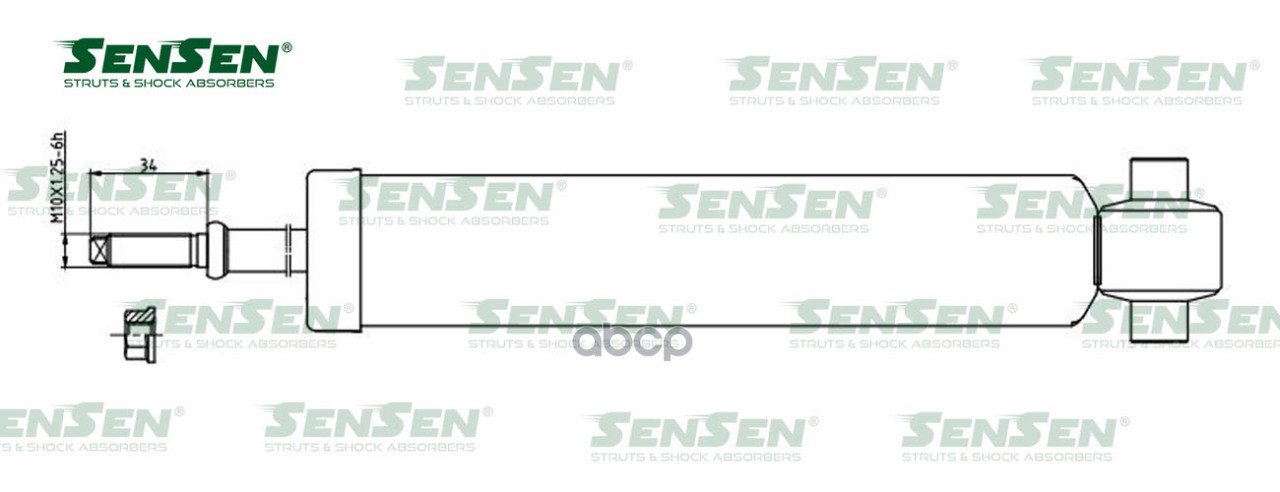 Амортизатор задний L=R PEUGEOT 307/CITROEN C4 SENSEN 3213-0250 Sensen арт. 3213-0250