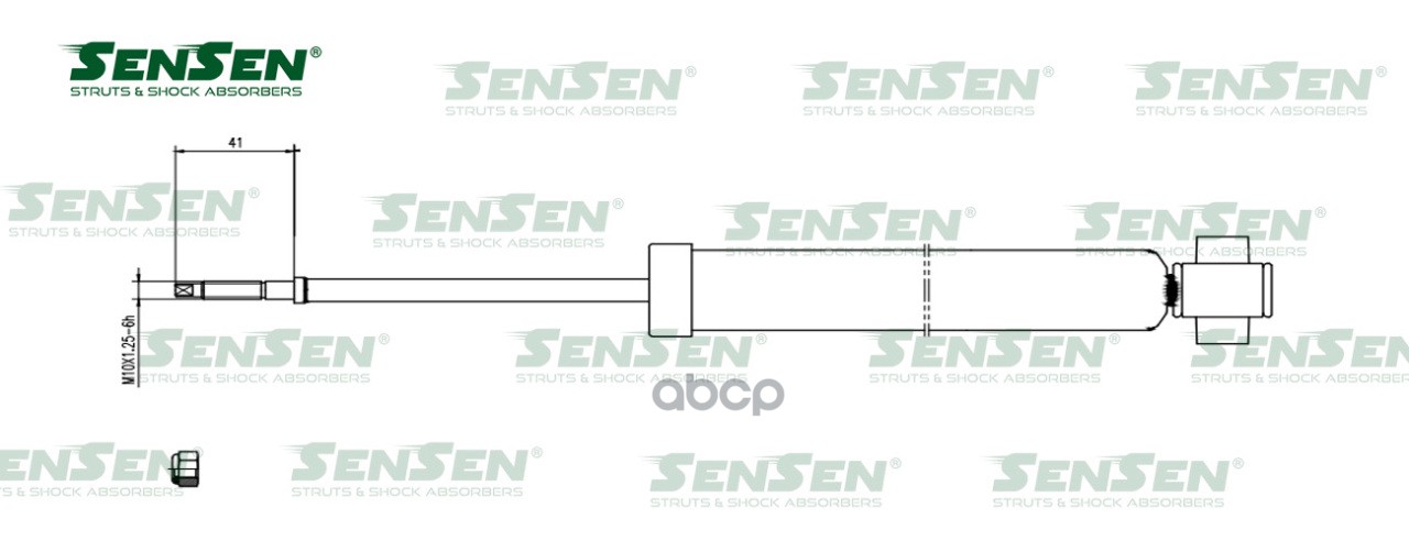Амортизатор задний L=R Hyundai IX35/Tucson II/Kia Sportage III 4WD SENSEN 32130299 Sensen арт. 32130299