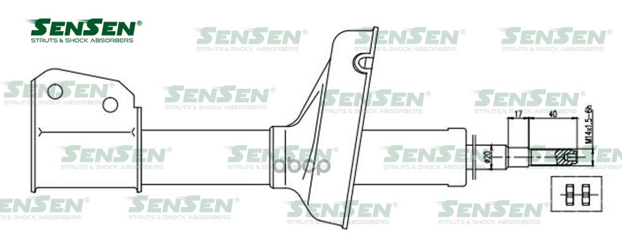 АМОРТИЗАТОР ПЕР RENAULT CLIO II 98-04 42130714 Sensen арт. 42130714