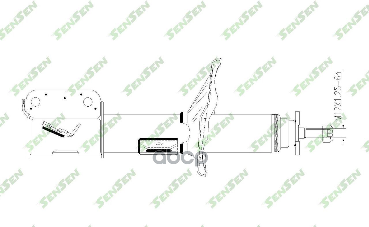 Амортизатор передний R CHEVROLET Lacetti J200 SENSEN 4214-0560 Sensen арт. 4214-0560