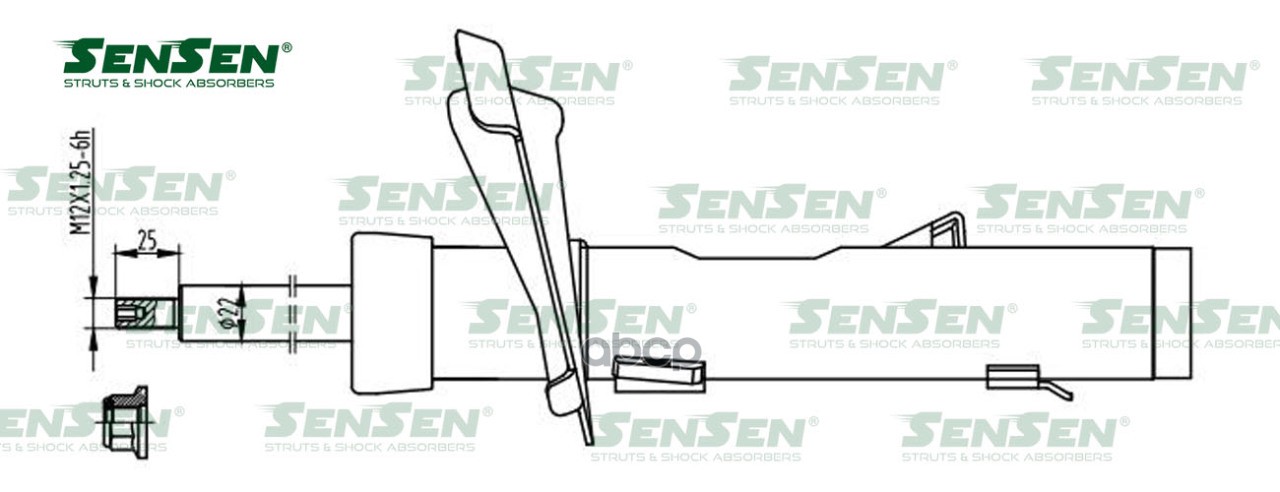 Амортизатор Передний R Ford Focus Ii 04- 1.4/1.6 Sensen 4214-1072 Sensen арт. 4214-1072