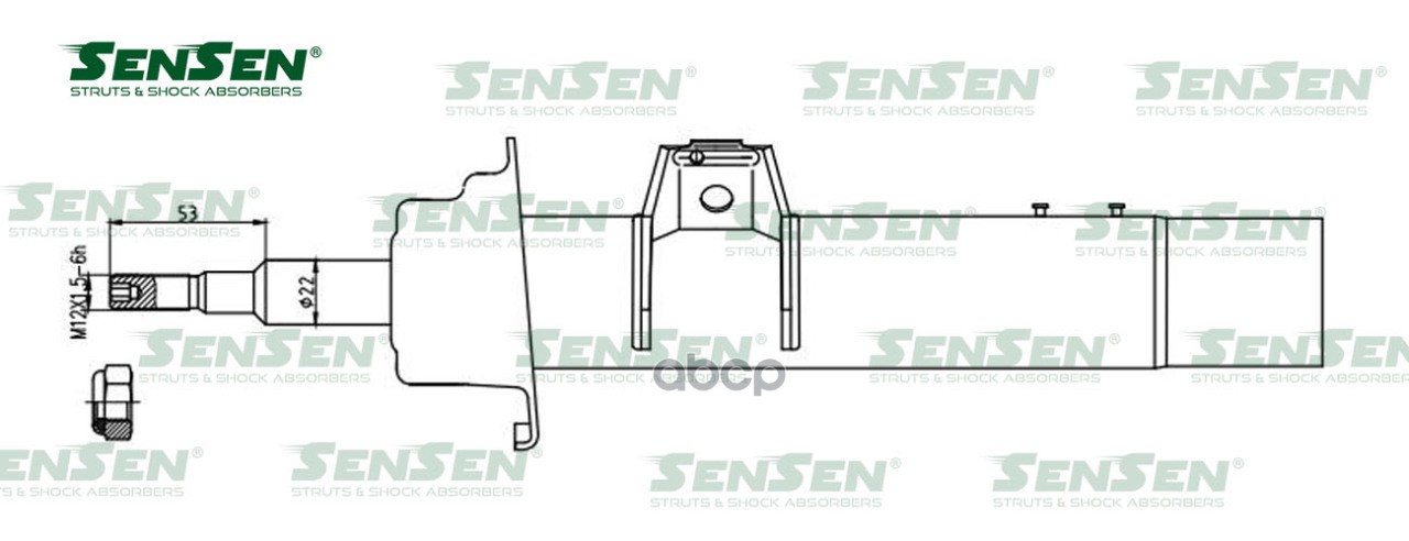 Амортизатор передний L (газ.) BMW 1 Series (E81/82/87/88) SENSEN 4214-1560 Sensen арт. 4214-1560