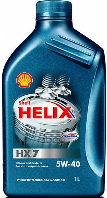 Shell Масло Моторное Shell Helix Hx7 5W40 1Л