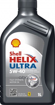 Shell Масло Моторное Синтетическое "Helix Ultra 5W-40", 1Л 550027323