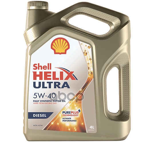 Shell Масло Моторное Синтетическое Helix Ultra Diesel 5W40 Cf, B3/B4 4Л