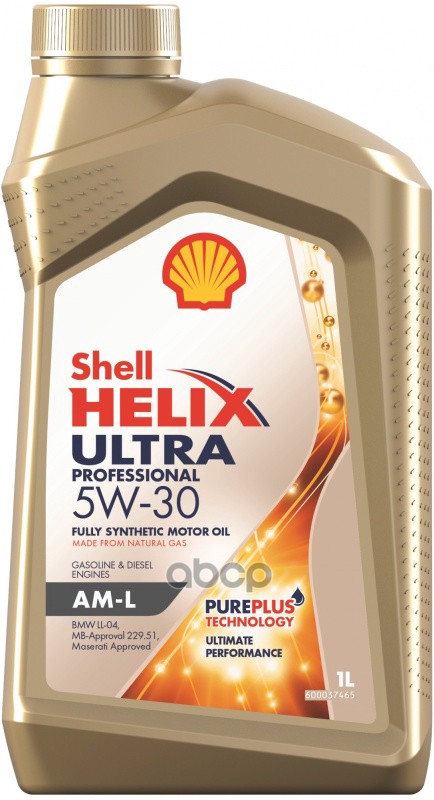 Shell Масло моторное синтетическое Helix Ultra Pro AM-L 5W-30 1л 550046352 (550046302)(550046302T124)