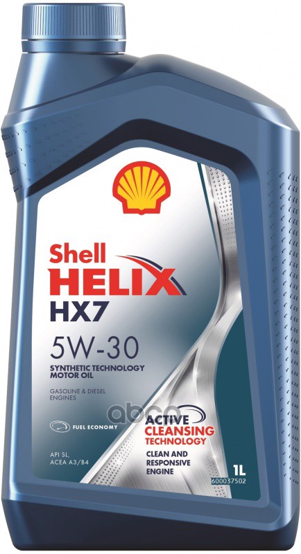 Shell Масло моторное полусинтетическое Helix HX7 5W-30 1л 550046376