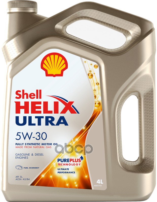 Shell Масло моторное синтетическое Helix Ultra 5W-30 4л 550046387 (550046268)
