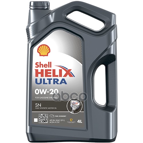 Shell Масло Моторное Синтетическое Helix Ultra Sn/Sp 0W-20 4Л 550046977