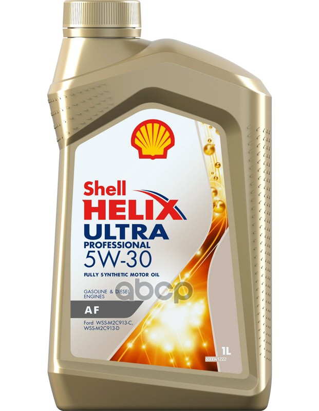 Shell Масло моторное синтетическое Helix Ultra Pro AF 5W-30 1л (550040639) 550048694