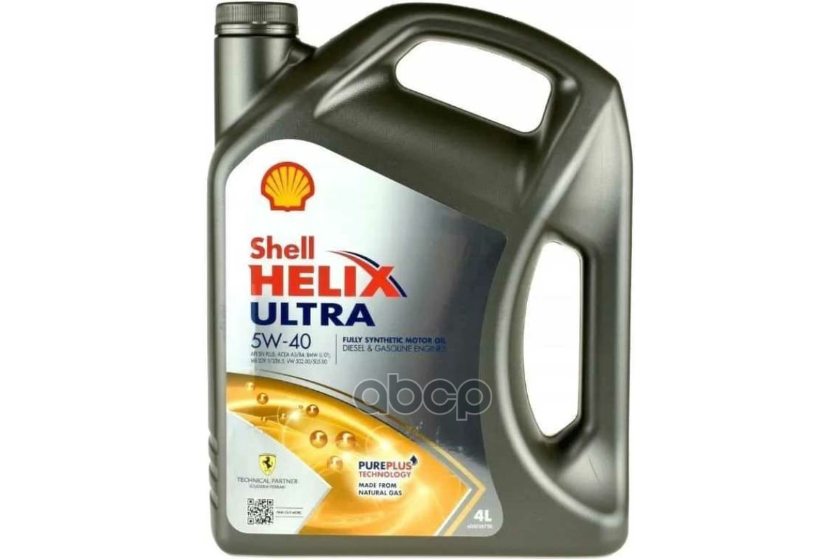 Масло моторное Shell Helix Ultra SAE 5W40 SP 4L 550069160(550073588T124) Shell арт. 550069160