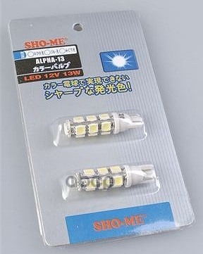 Лампа светодиодная 12V T10 5W 5000K SHO-ME 2 шт. картон ALPHA-13 Sho-Me арт. ALPHA-13