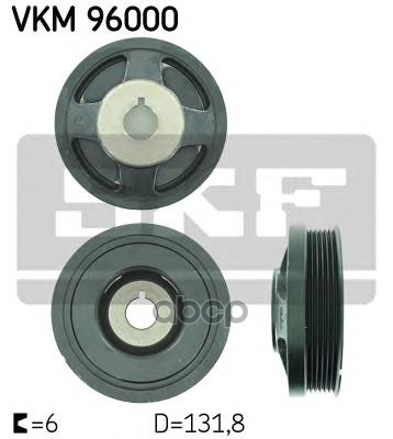Шкив коленвала с демпфером Lacetti 1.4 /1.6 Skf арт. vkm96000