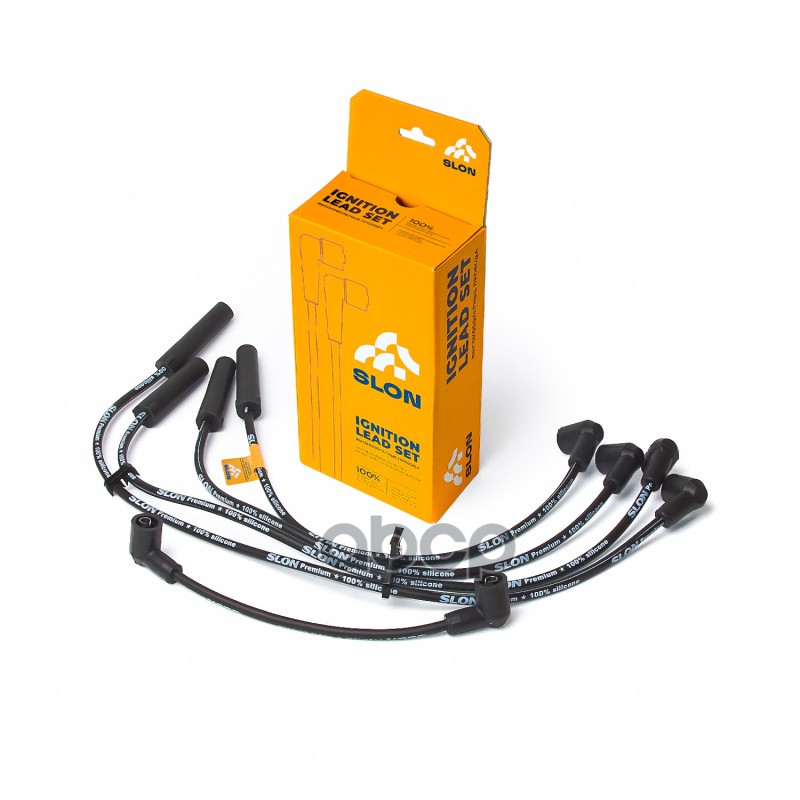 Жгут высоковольтных проводов 2108-3707080-10 в комплекте с проводом катушки зажигания 2108-3707150 Slon арт. 2108-3707080-10
