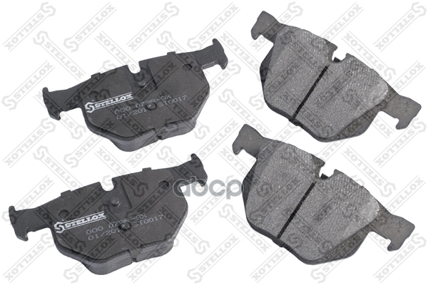 Колодки дисковые задние с антискрип. пластинами BMW X5 3.0d 07> Stellox арт. 000072BSX