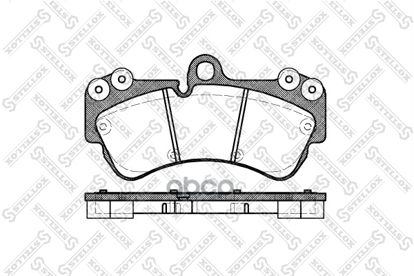 Колодки дисковые п. с антискрип. пл. VW Touareg 3.2i/4.2i/2.5TDi/ STELLOX 1005 000B-SX Stellox арт. 1005000B_SX