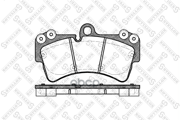 Колодки Дисковые П.  Vw Touareg 2.5Tdi/3.2I V6/4.2I V8/5.0 V10 Ди 1006000Bsx Stellox арт. 1006000BSX