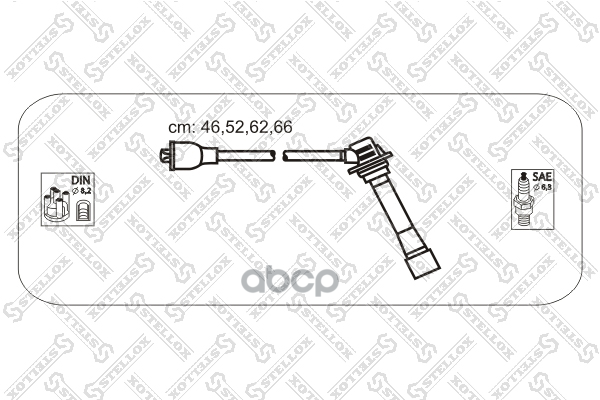К-кт проводов Mazda 626/MX6 1.8/2.0 91> Stellox арт. 1038132SX