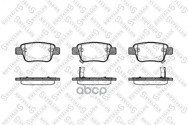 колодки дисковые з Toyota Avensis 1058002SX Stellox арт. 1058002SX