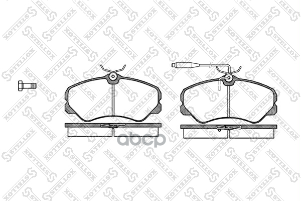 колодки дисковые п Peugeot 405 1.4-1.9D 87-95 273002SX Stellox арт. 273002SX