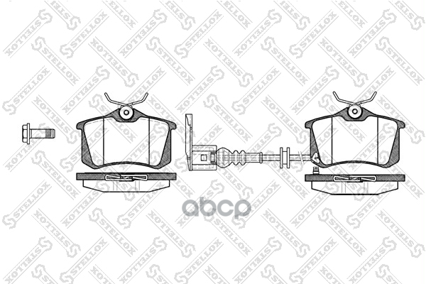 Колодки дисковые з. VW Golf 1.4i-2.0TDi 03>, Skoda Fabia 1. Stellox арт. 274041SX
