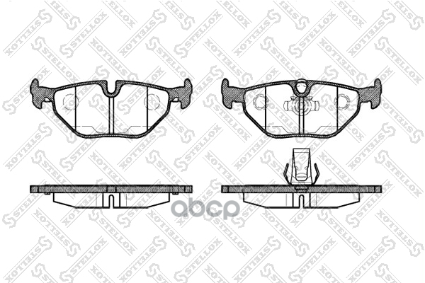 Колодки Дисковые З. С Антискрип. Пластинами Bmw E39 2.0-4.0/2.0D-3 Stellox арт. 276015BSX