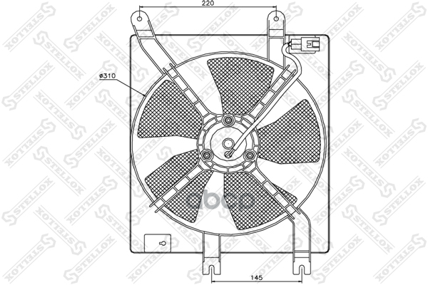 Вентилятор охлаждения Daewoo Matiz 0.8/1.0 98> STELLOX 29-99252-SX Stellox арт. 2999252_SX
