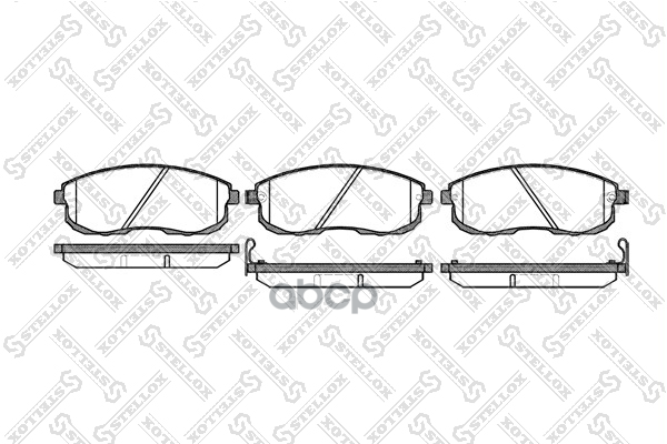 Колодки дисковые п. Nissan Maxima 2.0/3.0i 24V 89>/2 Stellox арт. 304012SX