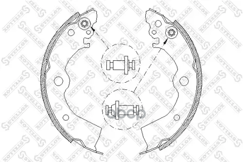 колодки бараб. торм.  404100SX Stellox арт. 404100SX