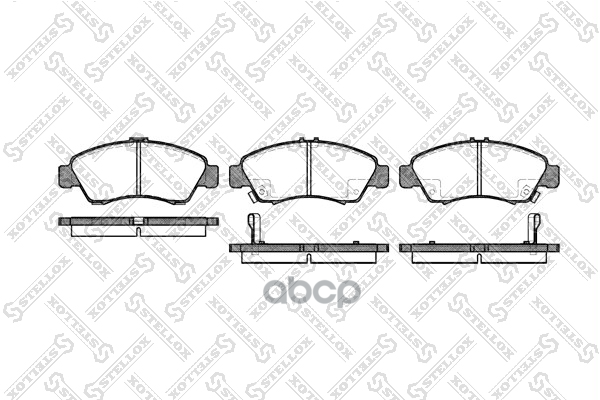 Колодки дисковые п. с антискрип. пл. Honda Civic 1.3i-1.6i & 16V 9 Stellox арт. 430002BSX