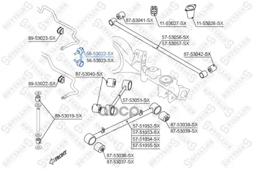 Тяга стабилизатора заднего левая VIN: 20040209> KIA Sorento 04> Stellox арт. 5653022SX