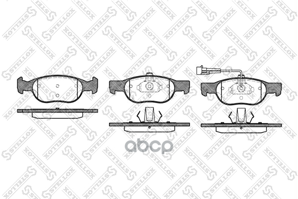 Колодки Дисковые Передние К-Кт 4Шт Fiat Marea/Punto 1.4 599011Bsx Stellox арт. 599011BSX