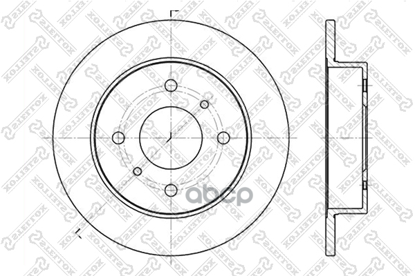 Диск тормозной задний Nissan Almera/Primera all 90> Stellox арт. 60202229SX
