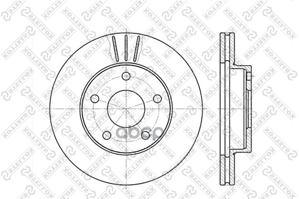 Диск тормозной передний Ford Scorpio 2.0-2.5TD 86-94 STELLOX 6020-2524V-SX Stellox арт. 60202524V_SX